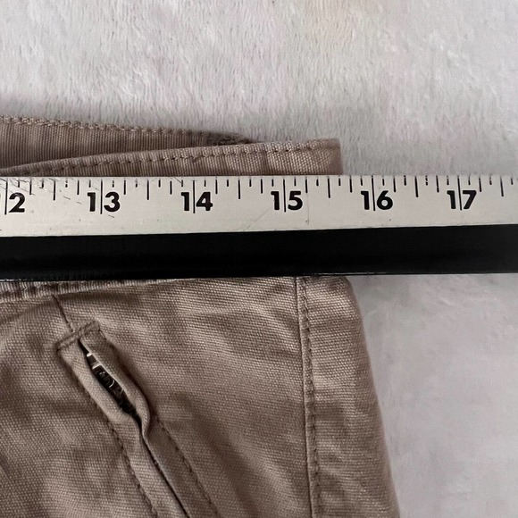 Gap Pants Womens Size 4 Khaki Skinny Ankle Zip Pockets Flat Front Cotton Casual - Picture 9 of 12